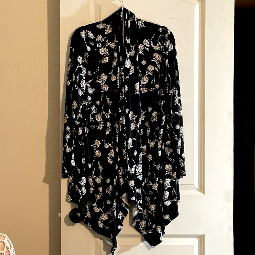 Lane Bryant Black and White Cardigan
